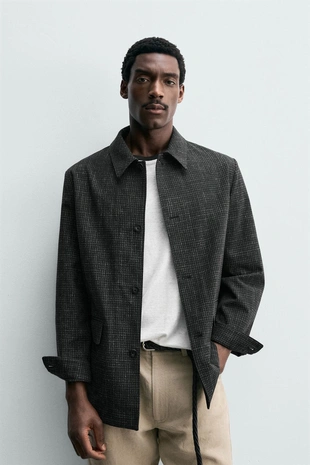 Блейзер Relaxed Fit из рельефного трикотажа- Заказать в России