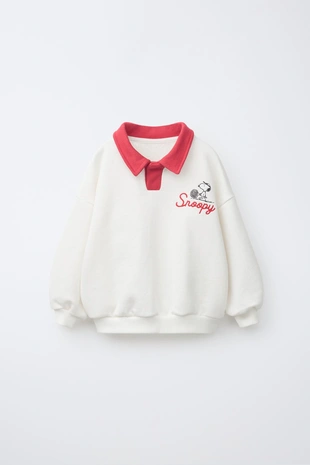 Толстовка-поло с вышивкой Snoopy Peanuts™- Заказать в России