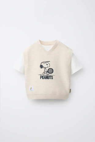 Вязаный жилет с вышивкой Snoopy Peanuts™- Заказать в России