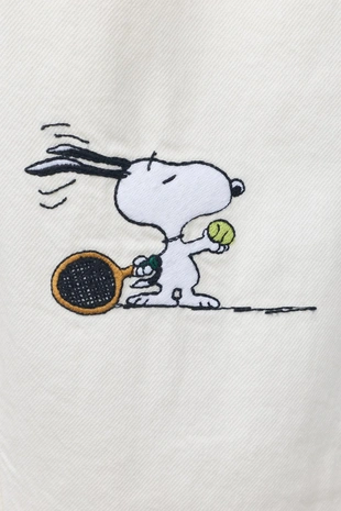 Свободные брюки из саржи с вышивкой Snoopy Peanuts™- Заказать в России