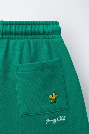 Шорты из мягкой ткани с вышивкой Snoopy Peanuts™- Заказать в России