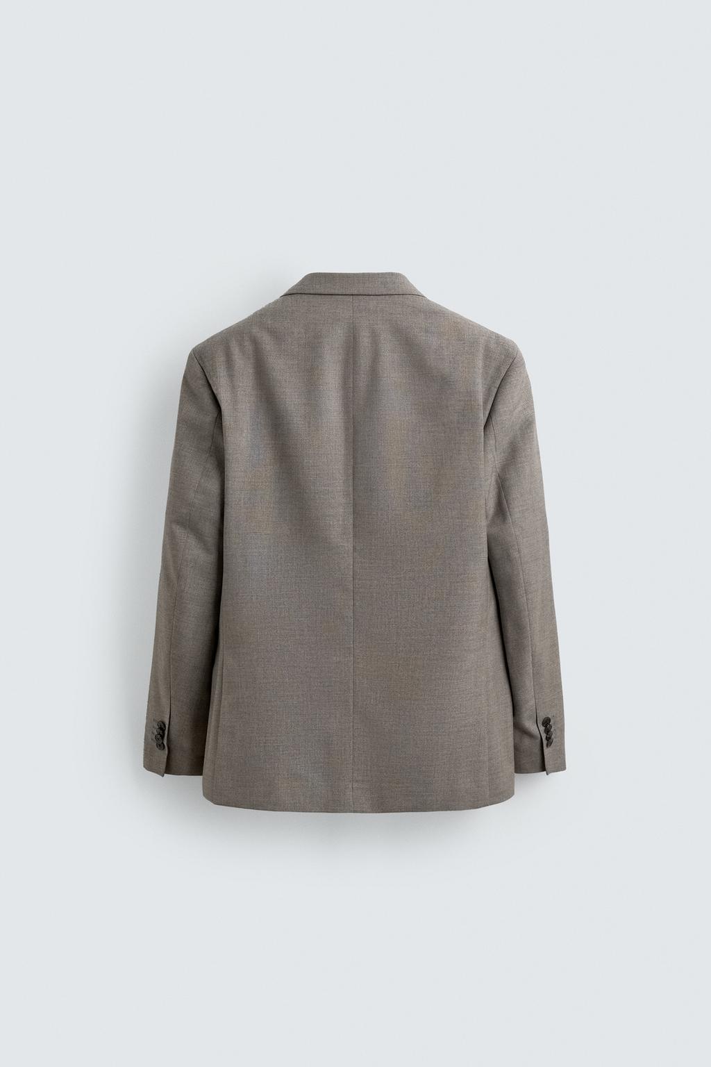 КОСТЮМНЫЙ ПИДЖАК REGULAR FIT ИЗ РЕЛЬЕФНОЙ ТКАНИ