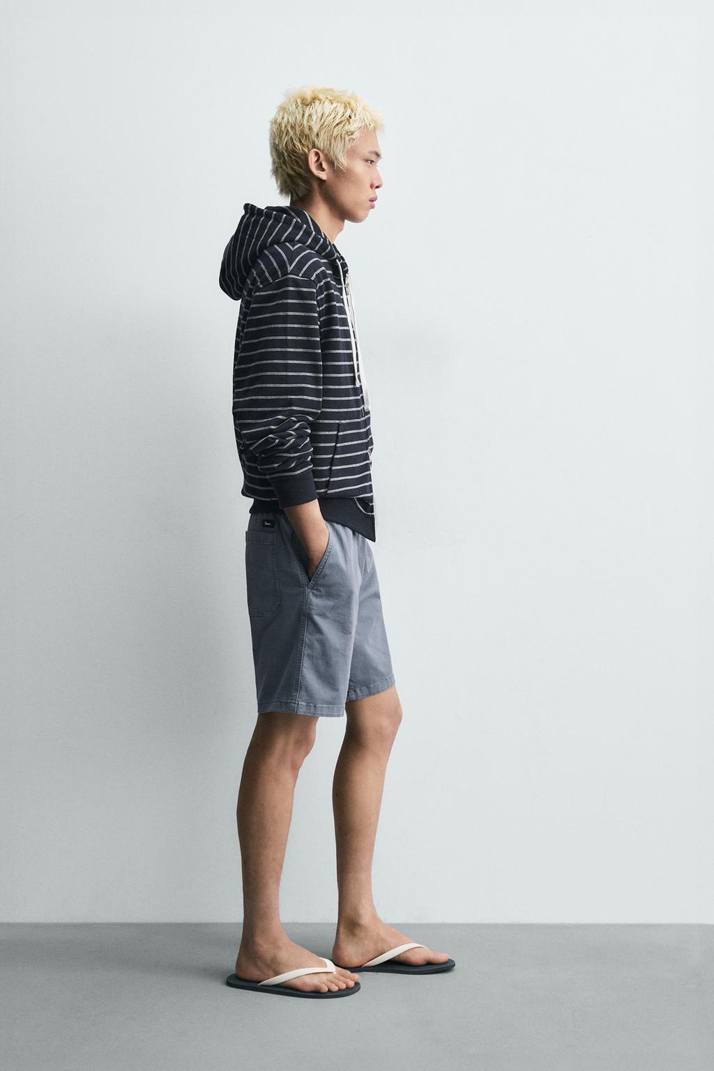 ШОРТЫ ИЗ ТВИЛА RELAXED FIT