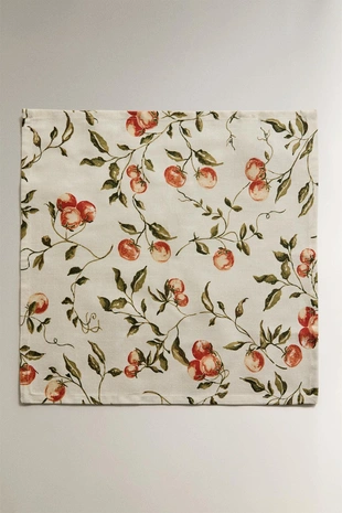 Pack Of Tomato Print Napkins (Pack Of 2)- Заказать в России