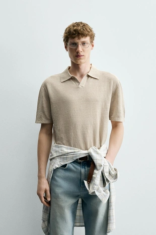 Поло Regular Fit из 100% льна