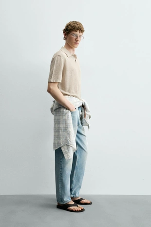 Поло Regular Fit из 100% льна
