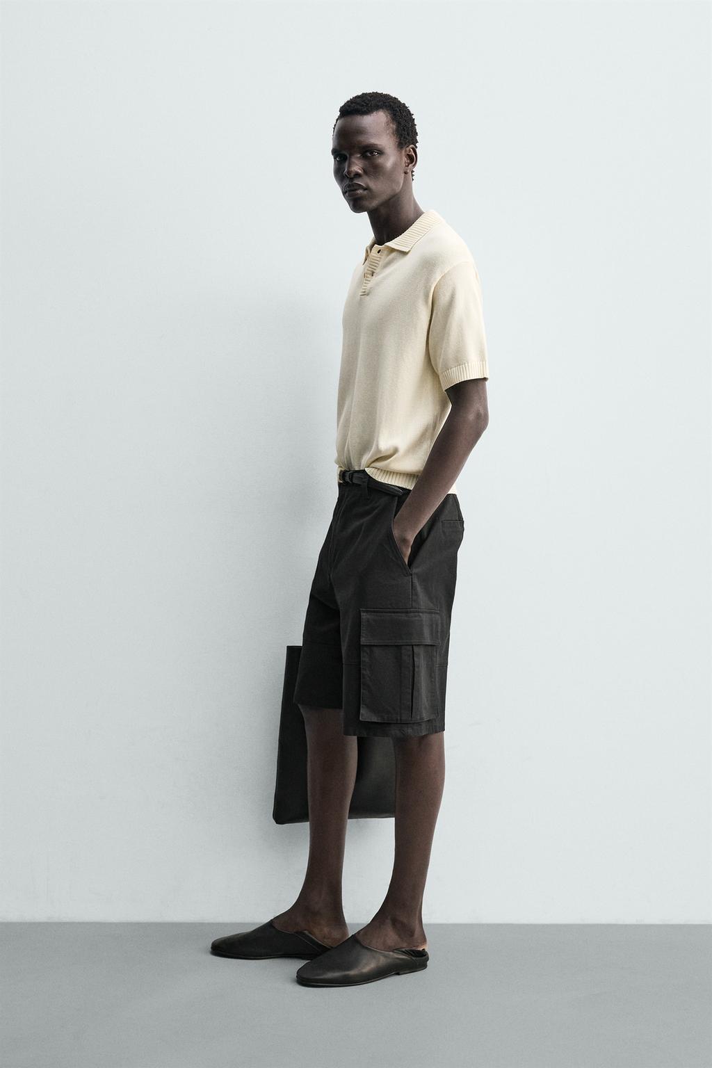 ПОЛО ИЗ РЕЛЬЕФНОГО ТРИКОТАЖА RELAXED FIT