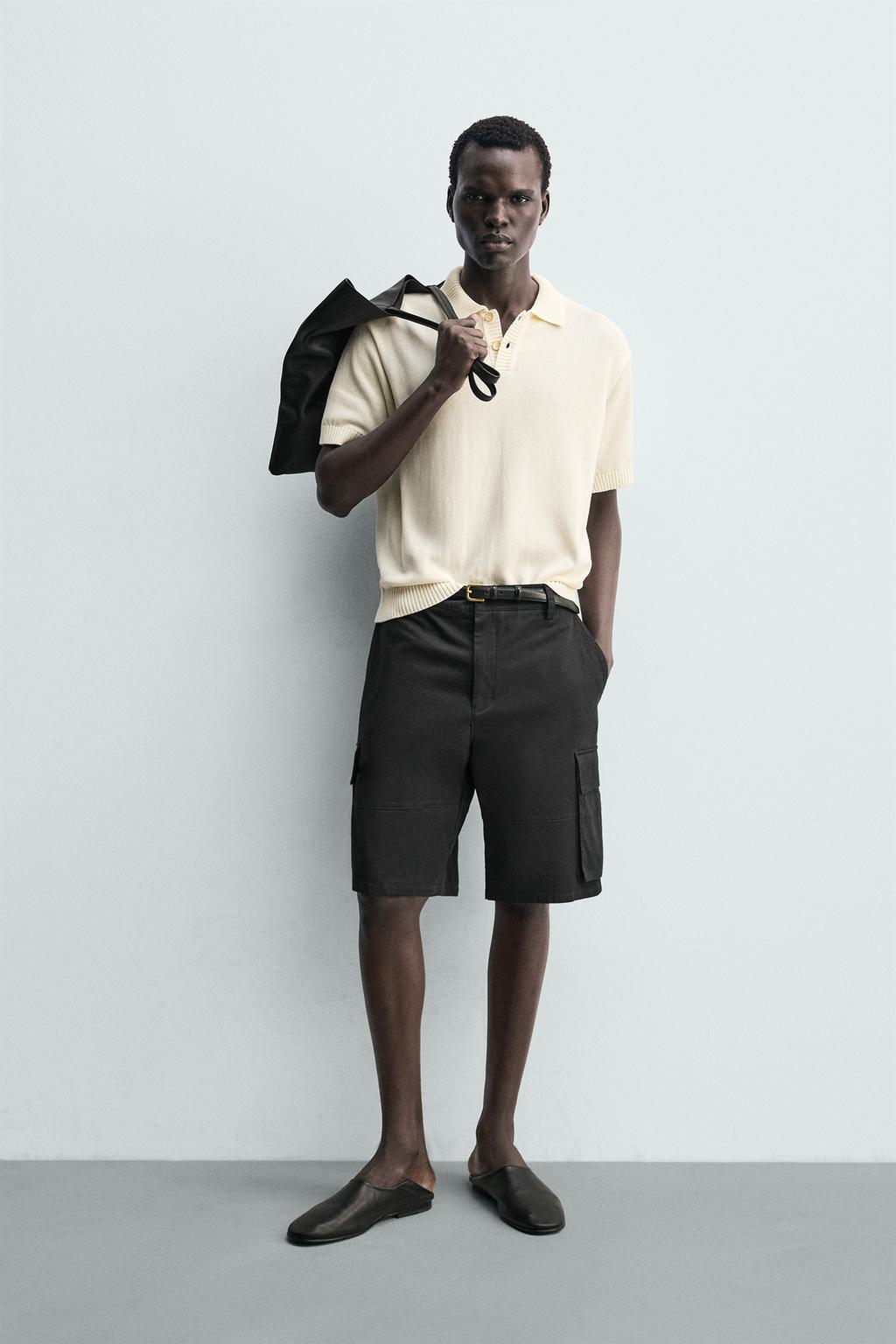 ПОЛО ИЗ РЕЛЬЕФНОГО ТРИКОТАЖА RELAXED FIT