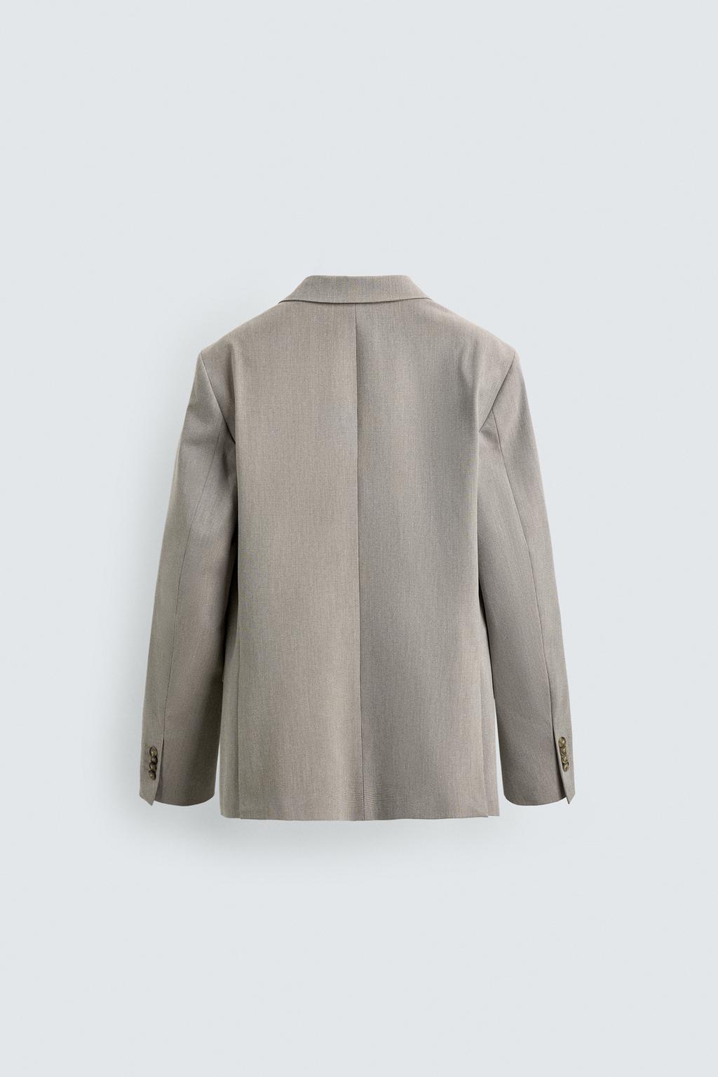 КОСТЮМНЫЙ БЛЕЙЗЕР REGULAR FIT ИЗ РЕЛЬЕФНОЙ ТКАНИ