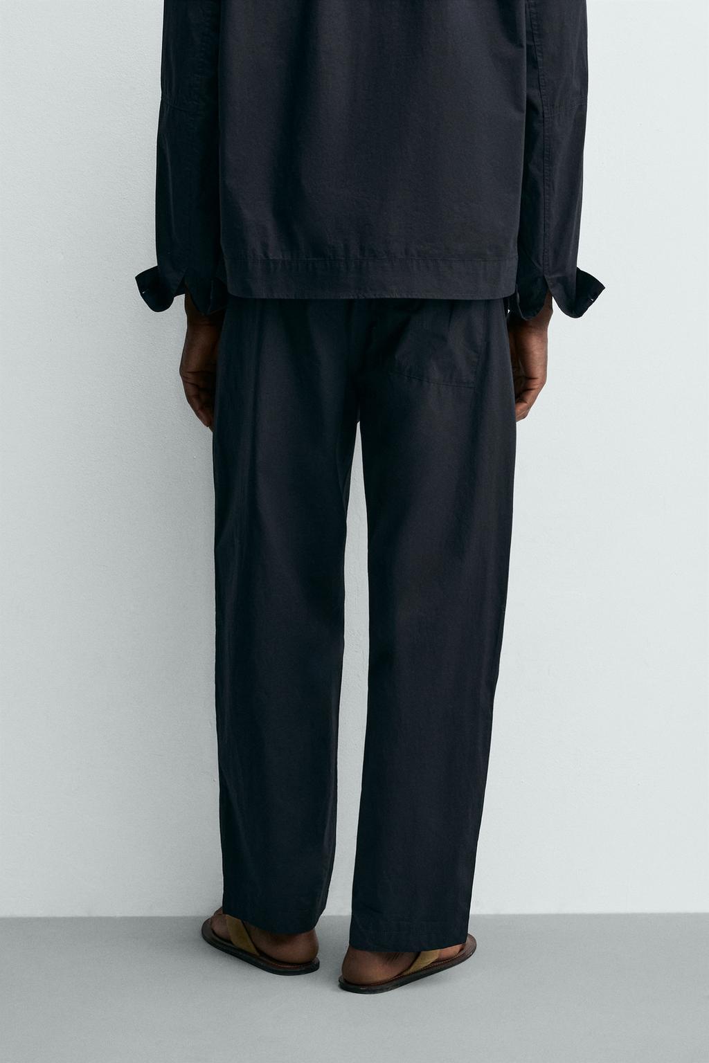 БРЮКИ STRAIGHT FIT ИЗ ПОПЛИНА
