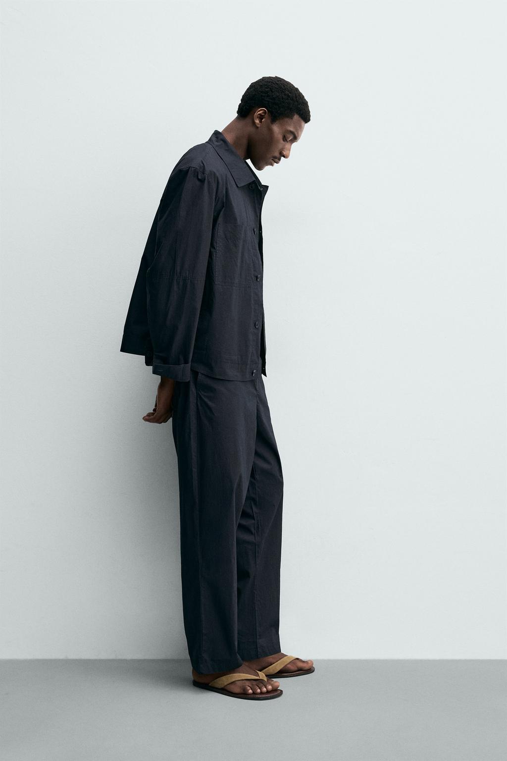 БРЮКИ STRAIGHT FIT ИЗ ПОПЛИНА