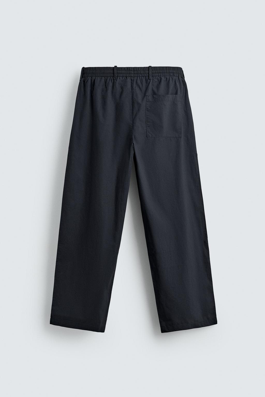 БРЮКИ STRAIGHT FIT ИЗ ПОПЛИНА