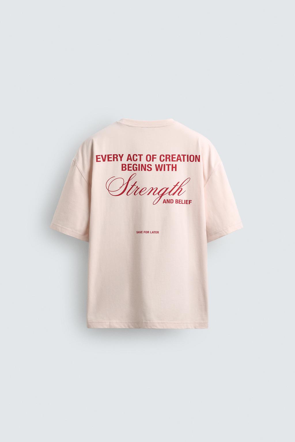ФУТБОЛКА RELAXED FIT С НАДПИСЯМИ