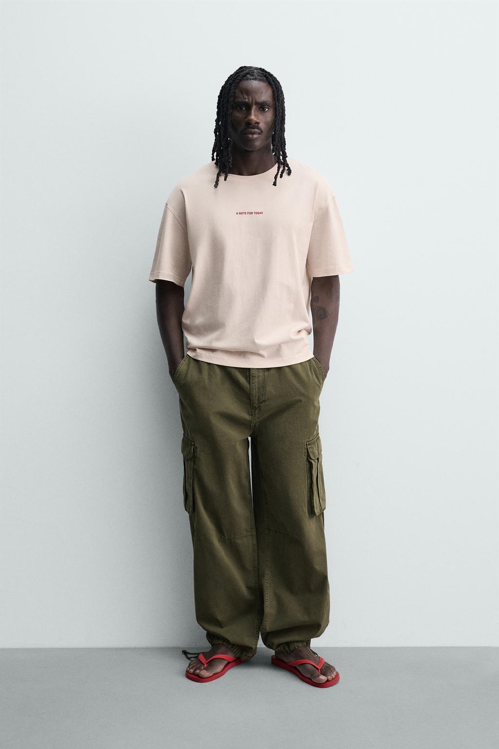 ФУТБОЛКА RELAXED FIT С НАДПИСЯМИ