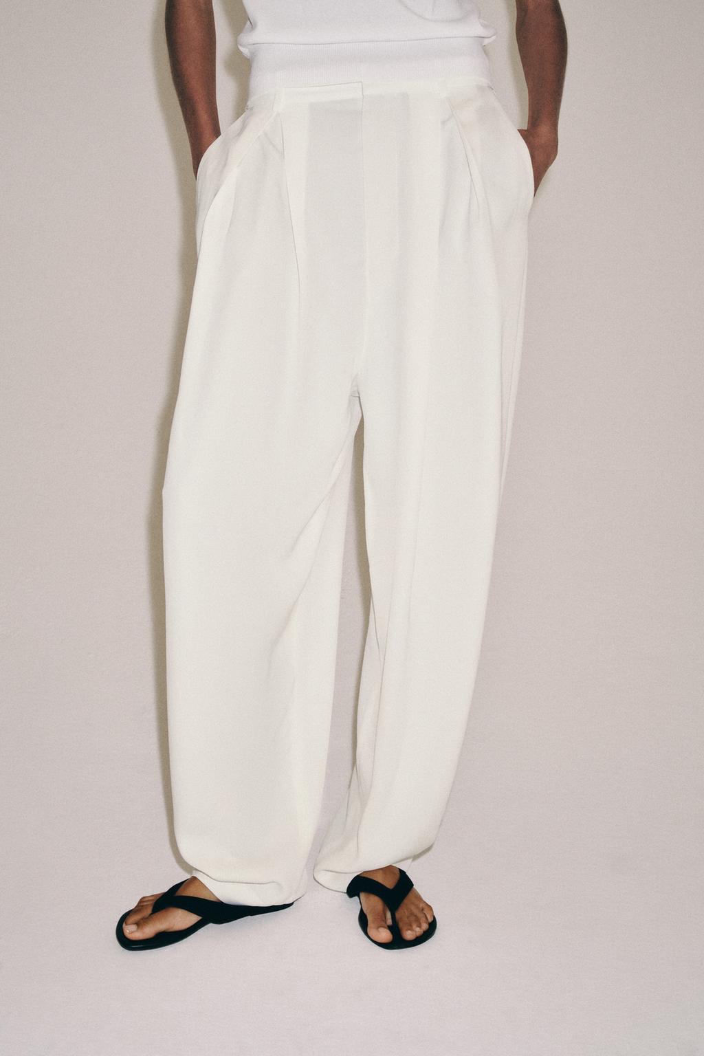 СВОБОДНЫЕ БРЮКИ С ЗАЩИПАМИ — ZW COLLECTION