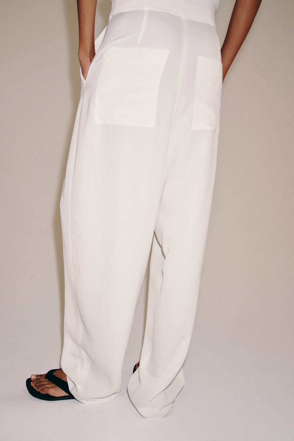 СВОБОДНЫЕ БРЮКИ С ЗАЩИПАМИ — ZW COLLECTION