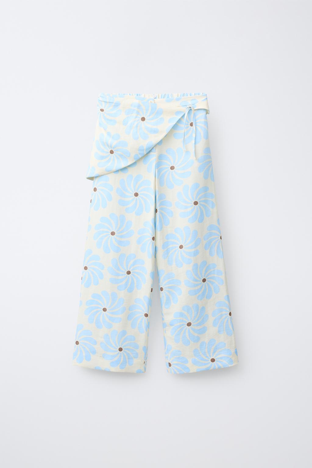 БРЮКИ WIDE LEG С ОТСТЕГИВАЮЩИМСЯ ПАРЕО