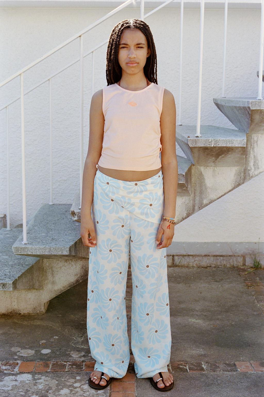 БРЮКИ WIDE LEG С ОТСТЕГИВАЮЩИМСЯ ПАРЕО