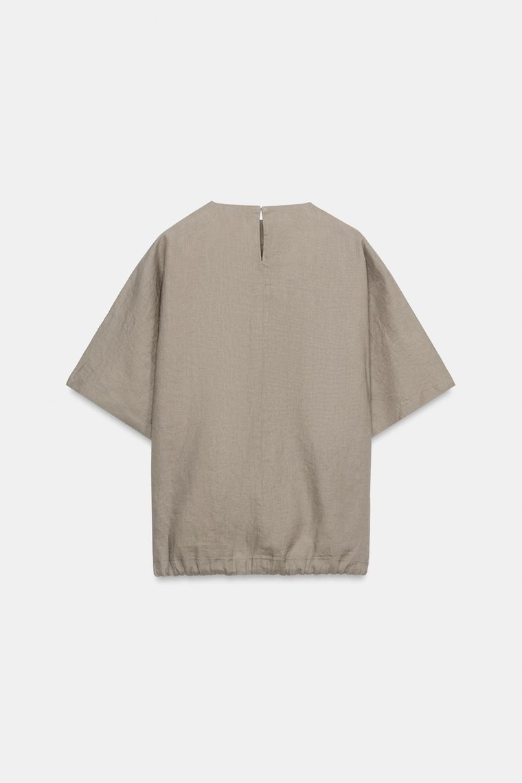 ТОП ИЗ 100% ЛЬНА НА ШНУРКАХ — коллекция Zara «ZW»