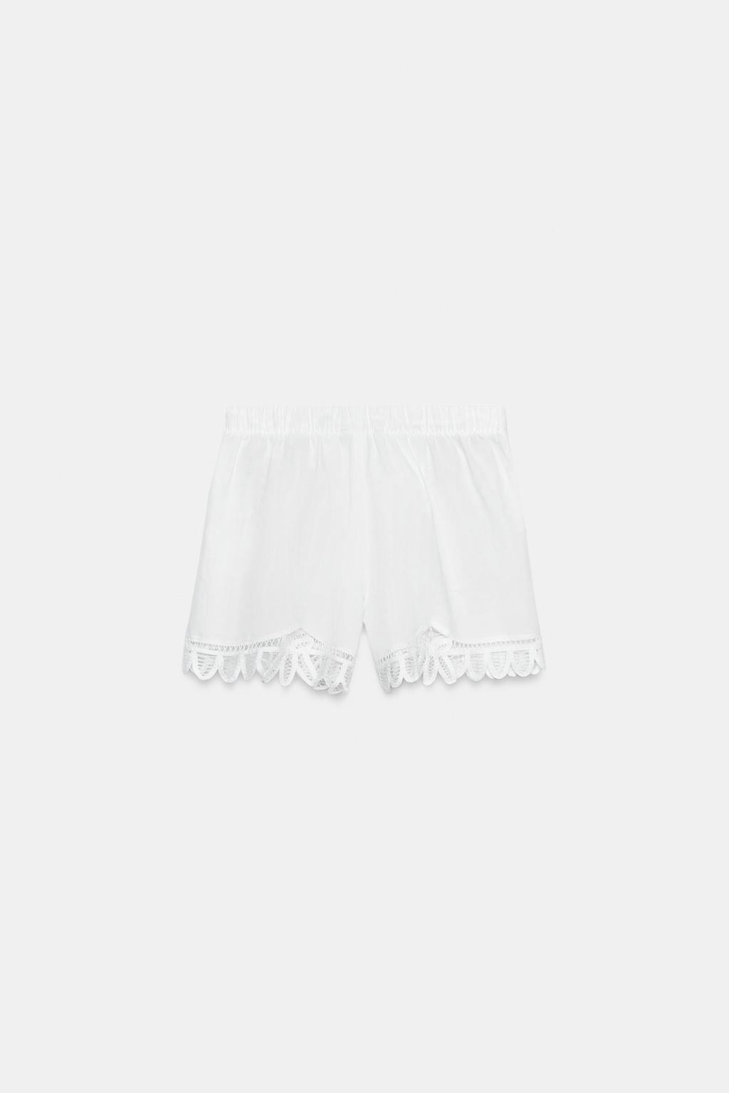 ШОРТЫ С ВЫШИВКОЙ ИЗ ЛЬНА — ZW COLLECTION