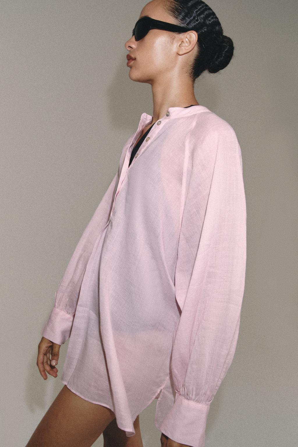 СВОБОДНАЯ РУБАШКА С РАМИ — ZW COLLECTION