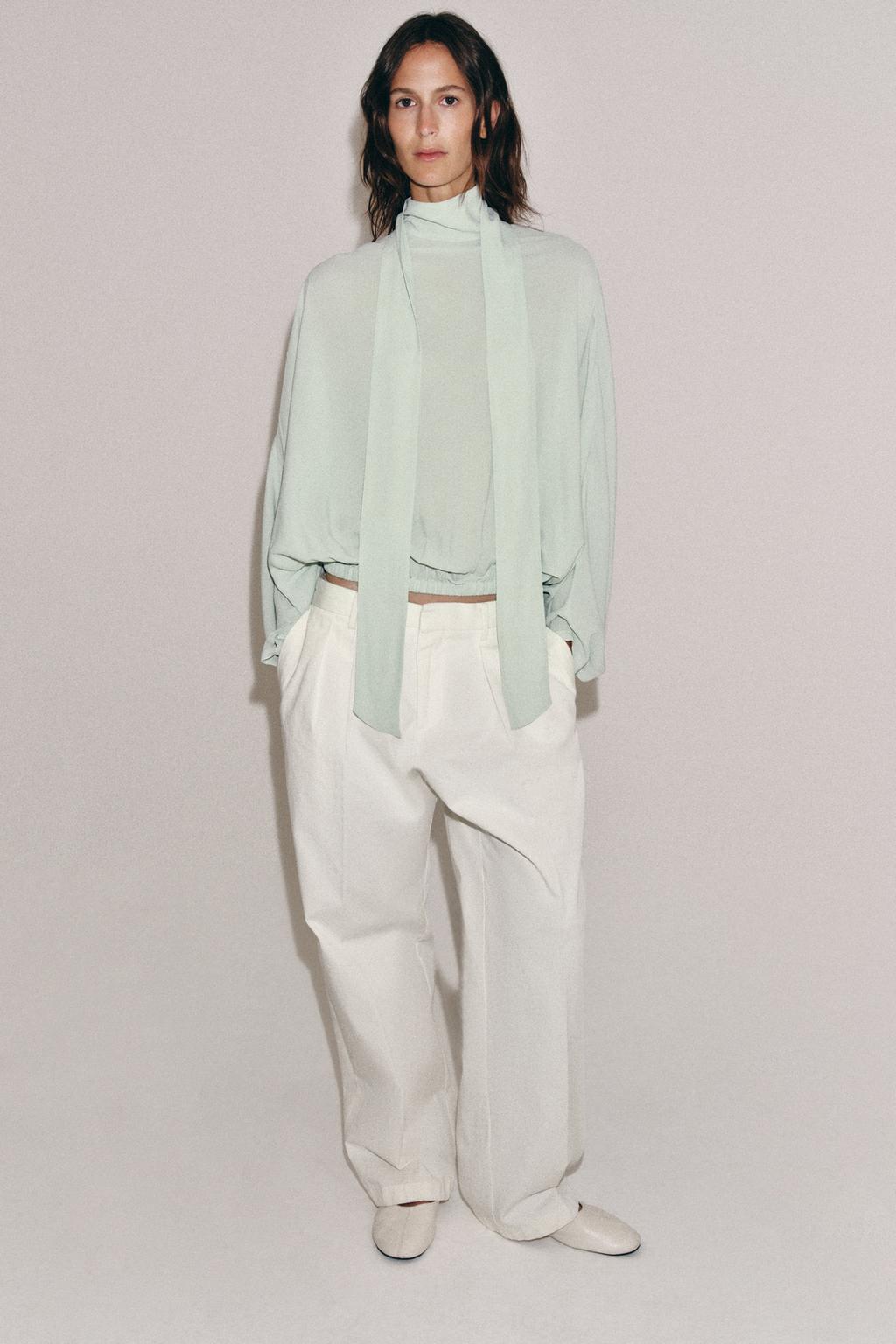 РУБАШКА С ЗАВЯЗКАМИ ZW COLLECTION