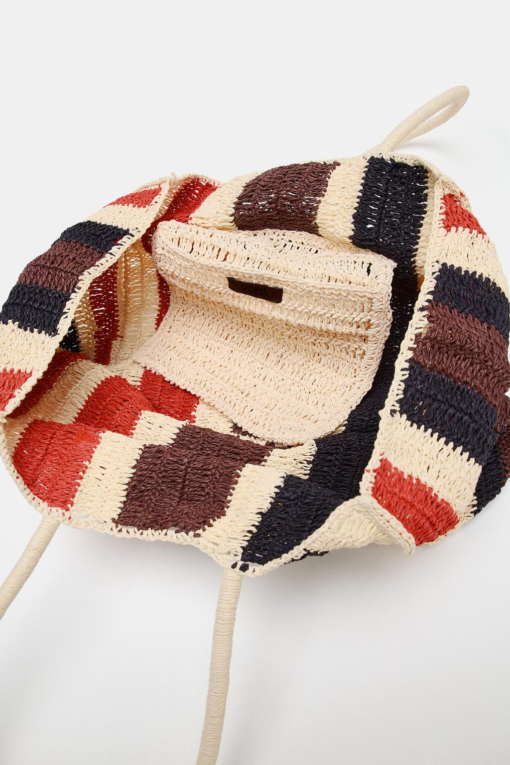 ПЛЕТЕНАЯ СУМКА С УЗОРОМ