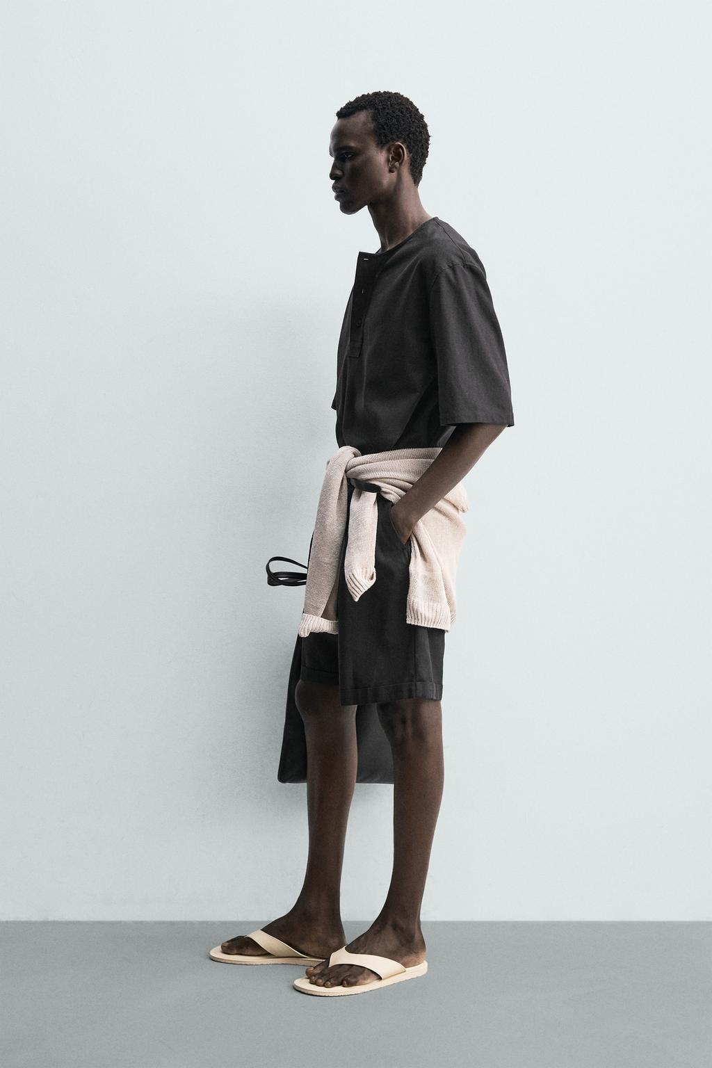 ШОРТЫ RELAXED FIT С ЗАЩИПАМИ