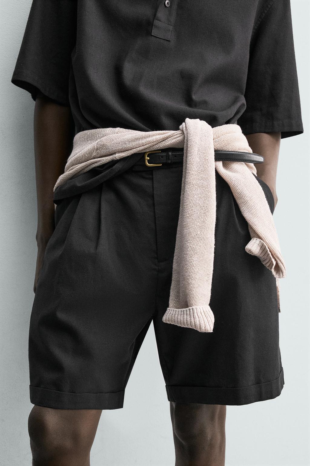 ШОРТЫ RELAXED FIT С ЗАЩИПАМИ