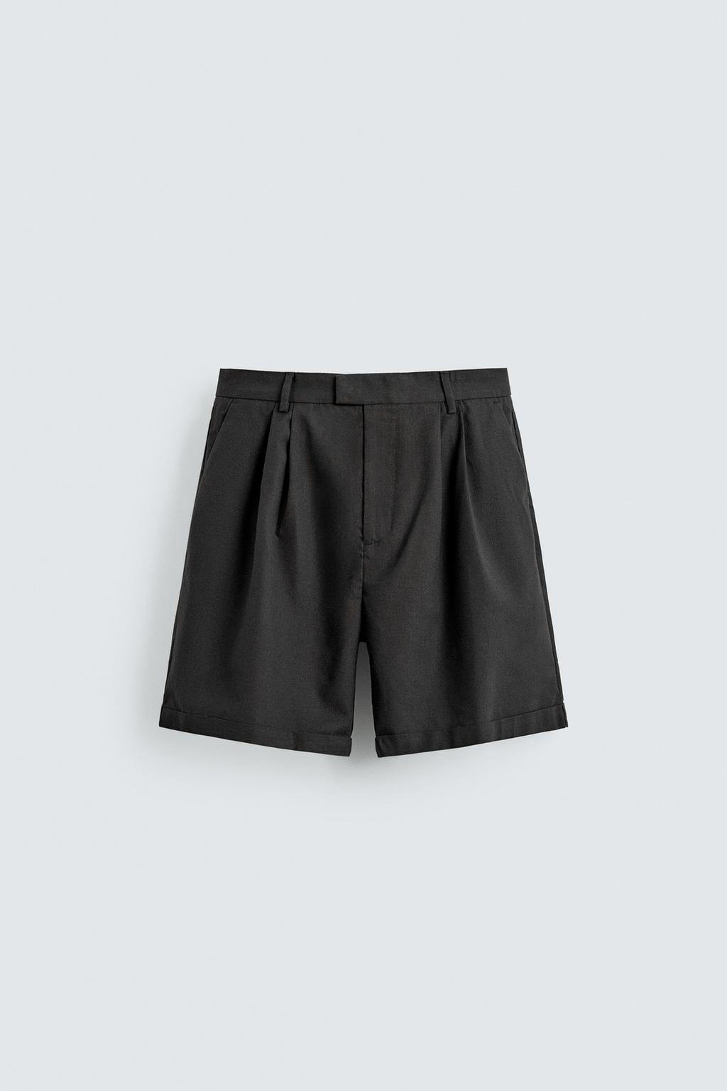 ШОРТЫ RELAXED FIT С ЗАЩИПАМИ