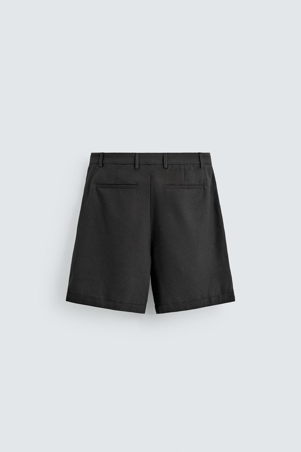 ШОРТЫ RELAXED FIT С ЗАЩИПАМИ