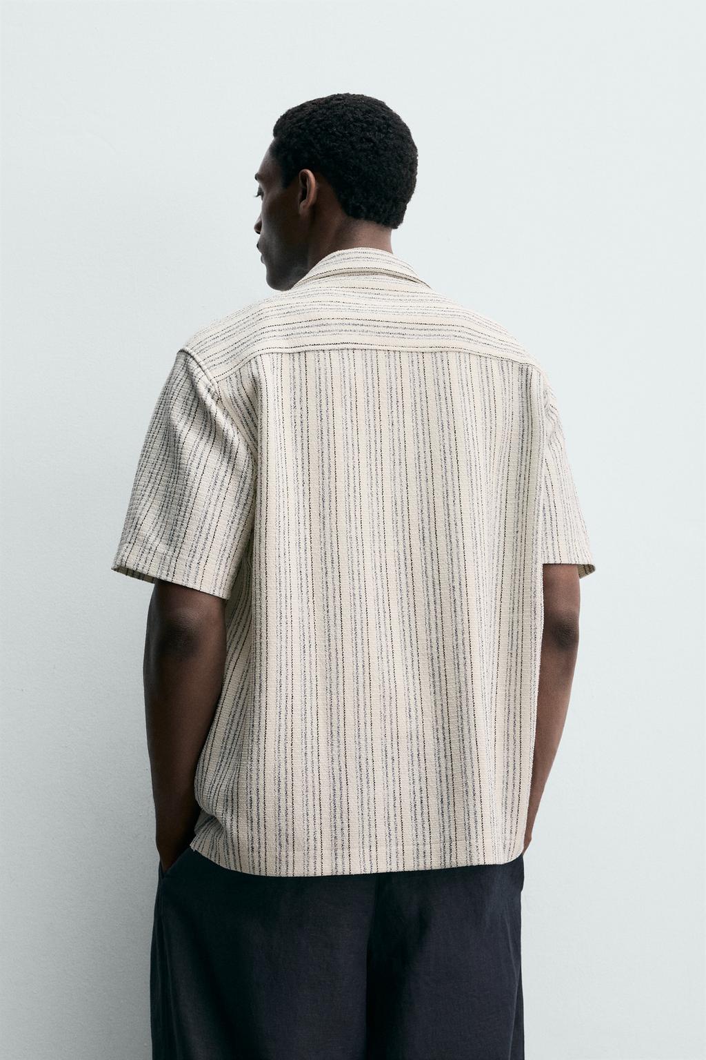 РУБАШКА REGULAR FIT ИЗ РЕЛЬЕФНОЙ ТКАНИ