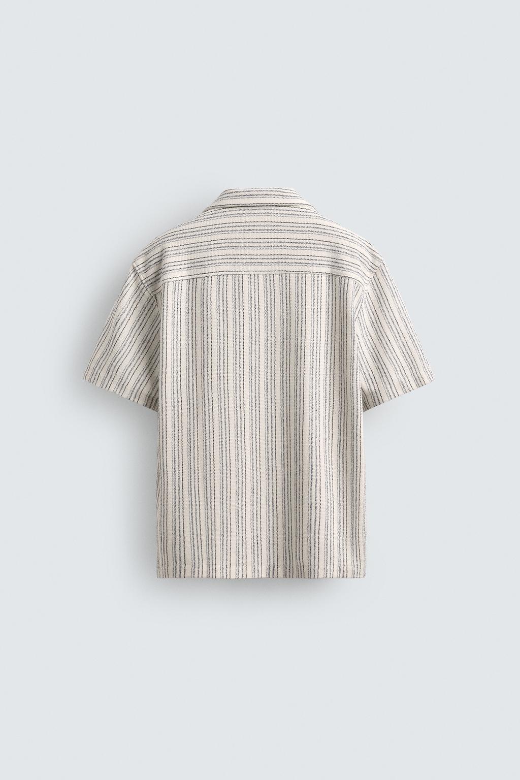 РУБАШКА REGULAR FIT ИЗ РЕЛЬЕФНОЙ ТКАНИ