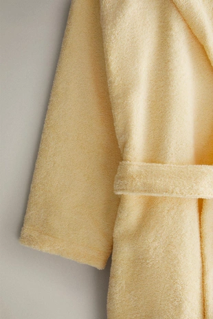 Light yellow | 4541/014/306 - Zara Халат с капюшоном (360 г/м²)