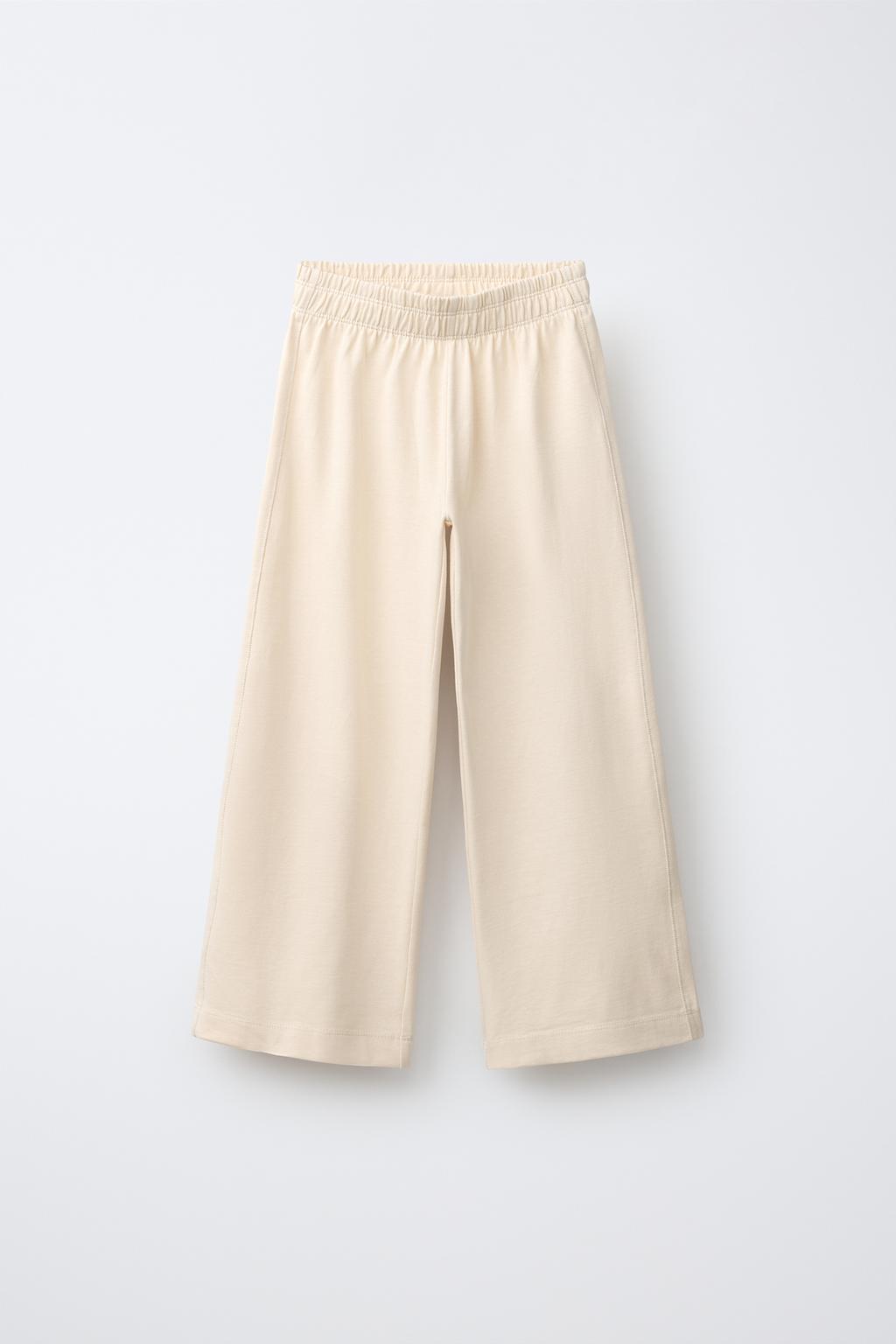 БРЮКИ WIDE LEG ИЗ ПЛОТНОЙ ТКАНИ