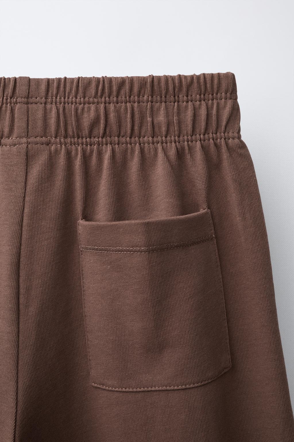 БРЮКИ WIDE LEG ИЗ ПЛОТНОЙ ТКАНИ