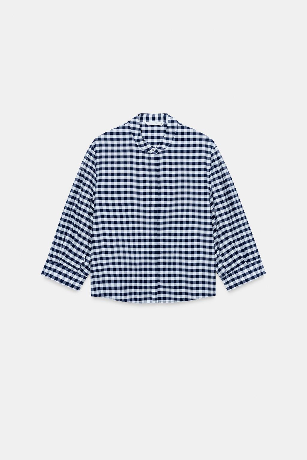 РУБАШКА В КЛЕТКУ ВИШИ — ZW COLLECTION