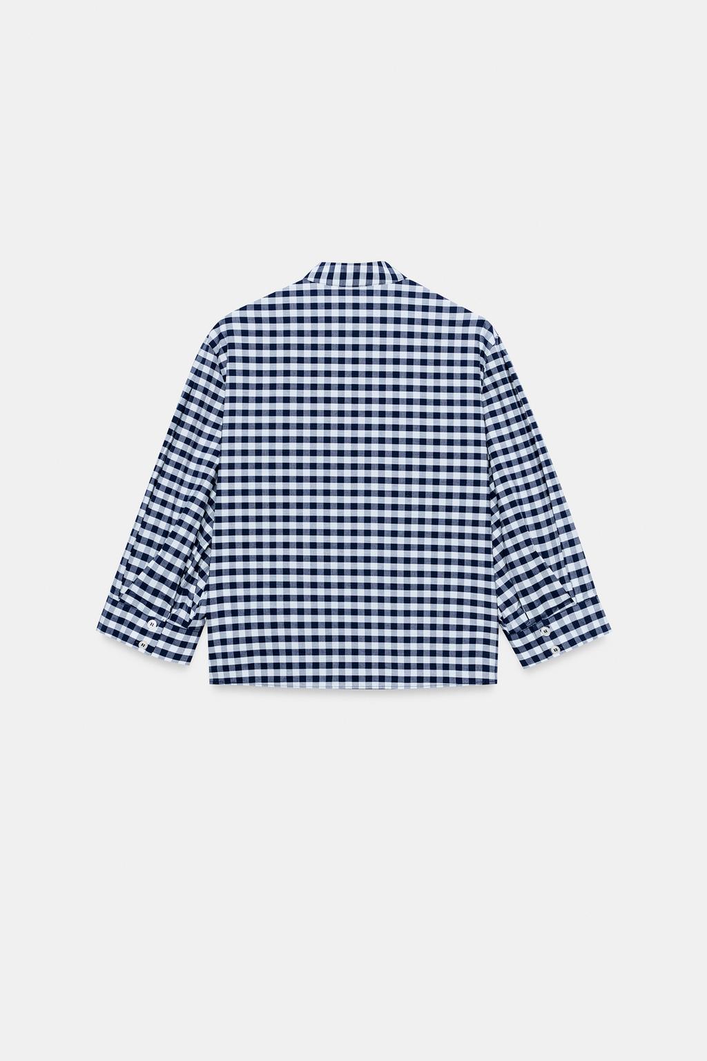 РУБАШКА В КЛЕТКУ ВИШИ — ZW COLLECTION
