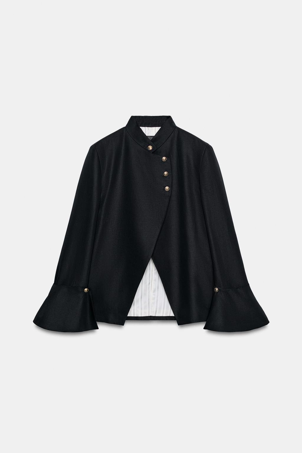 БЛЕЙЗЕР ИЗ СМЕСОВОГО ЛЬНА — ZW COLLECTION