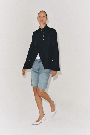 Блейзер из смесового льна — коллекция Zara «Zw»- Заказать в России