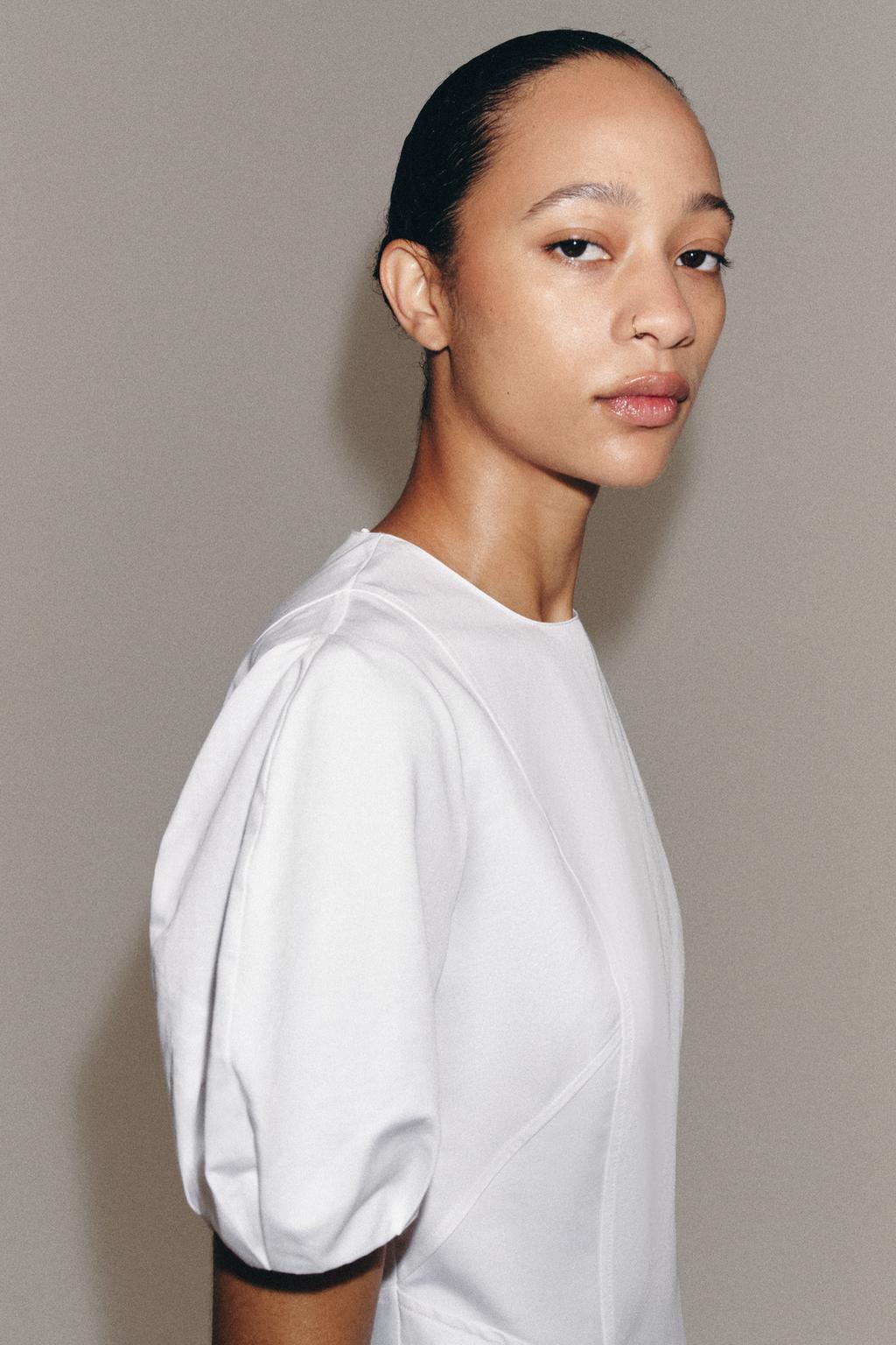 ПЛАТЬЕ МИДИ ИЗ СМЕСОВОГО ЛЬНА — ZW COLLECTION