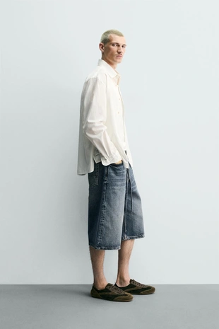 Джинсовые шорты Baggy Fit- Заказать в России