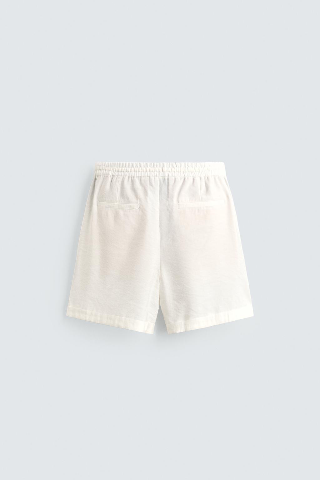 ШОРТЫ RELAXED FIT ИЗ СТРУЯЩЕЙСЯ ТКАНИ