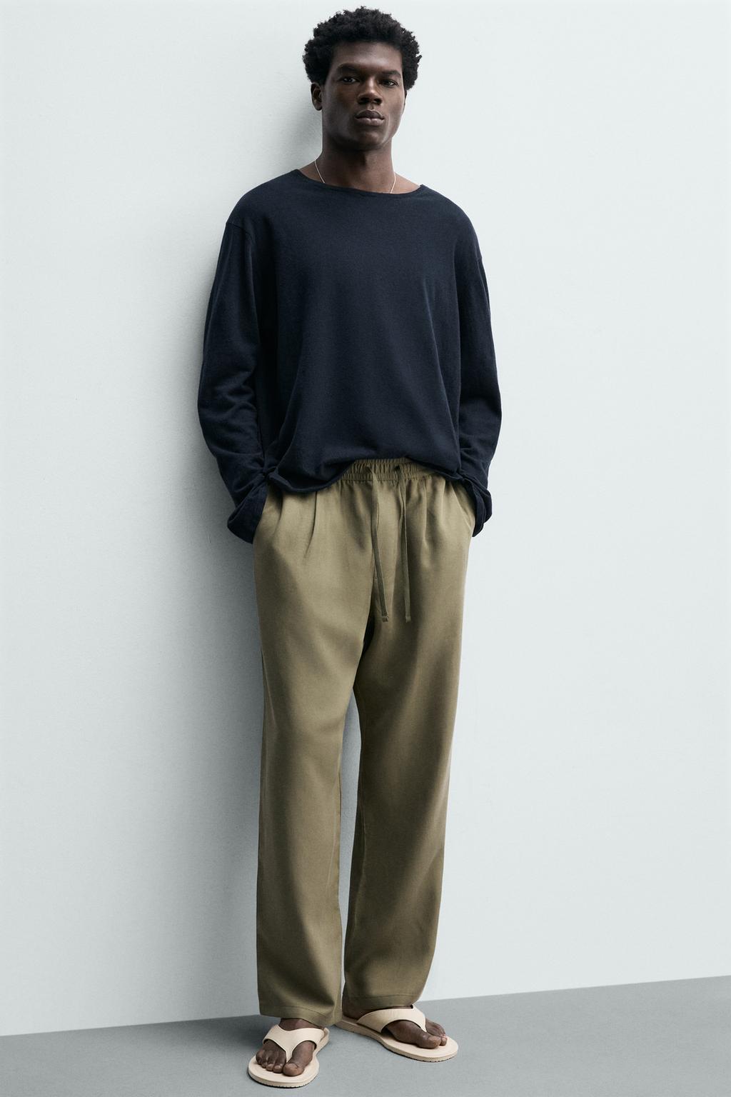 СТРУЯЩИЕСЯ БРЮКИ RELAXED FIT