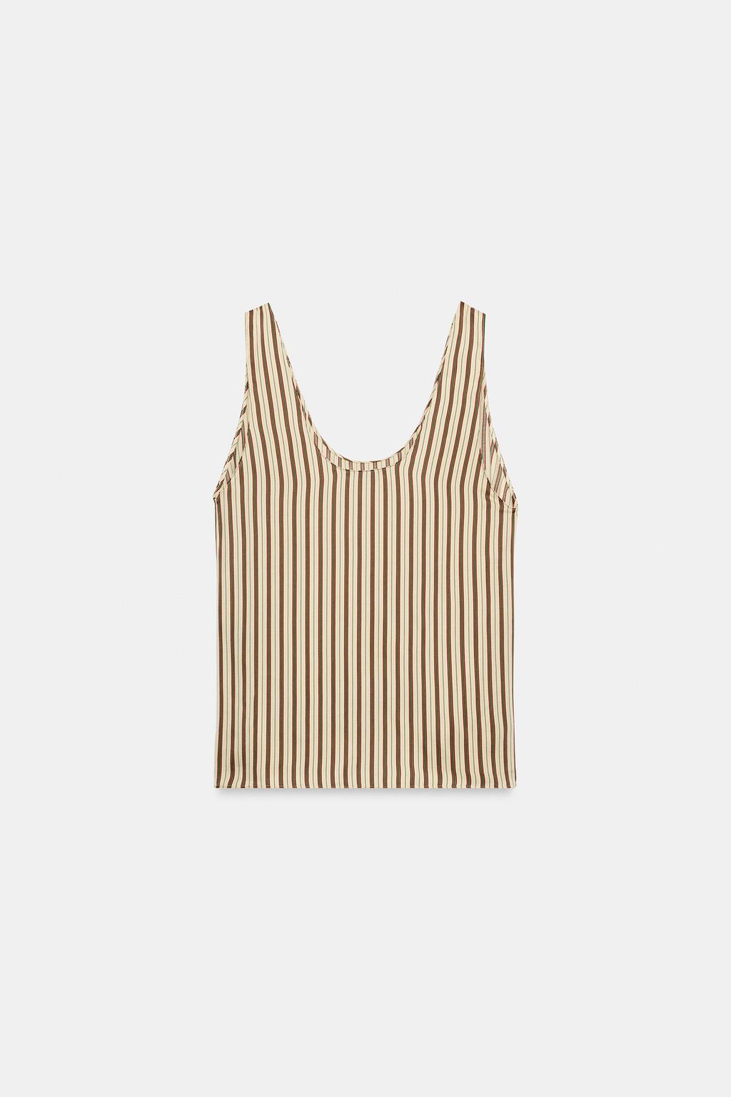 ТОП В ПОЛОСКУ НА БРЕТЕЛЯХ — ZW COLLECTION