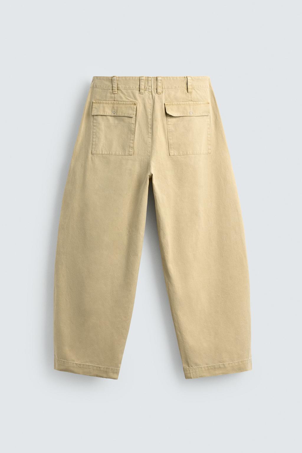 БРЮКИ BALLOON FIT С ЭФФЕКТОМ ПОТЕРТОСТИ