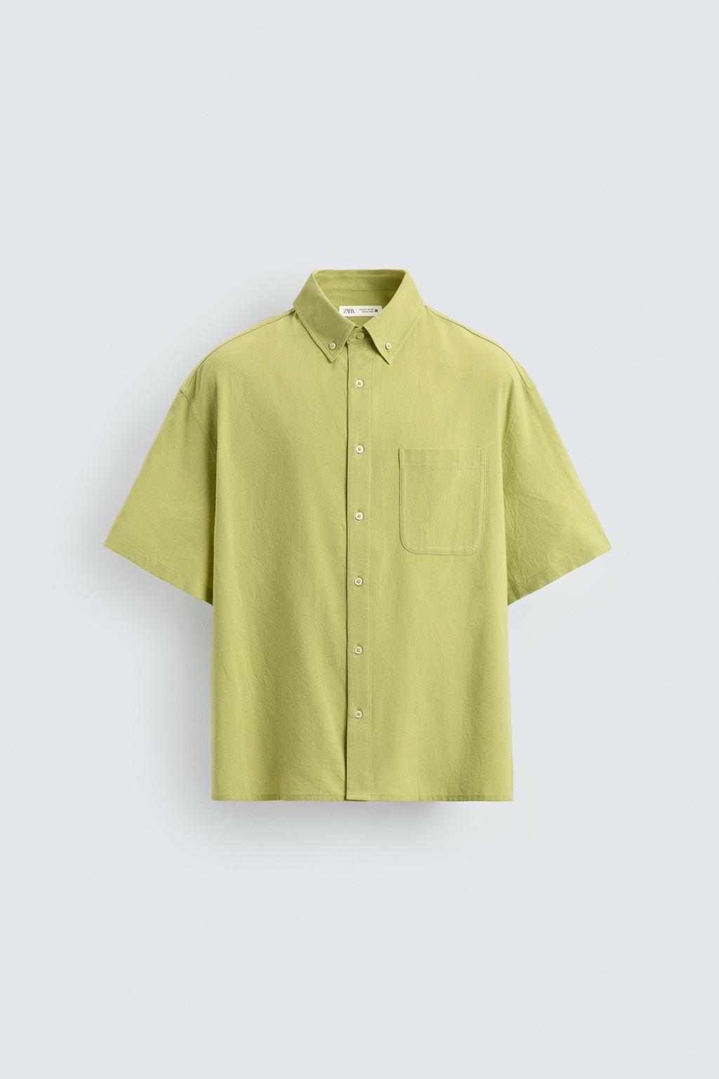 РУБАШКА RELAXED FIT ИЗ ХЛОПКА И ВИСКОЗЫ