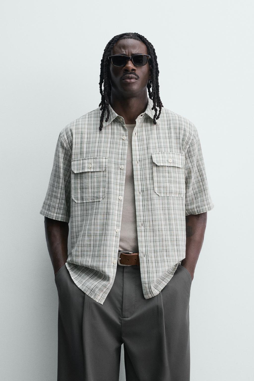 РУБАШКА RELAXED FIT В КЛЕТКУ