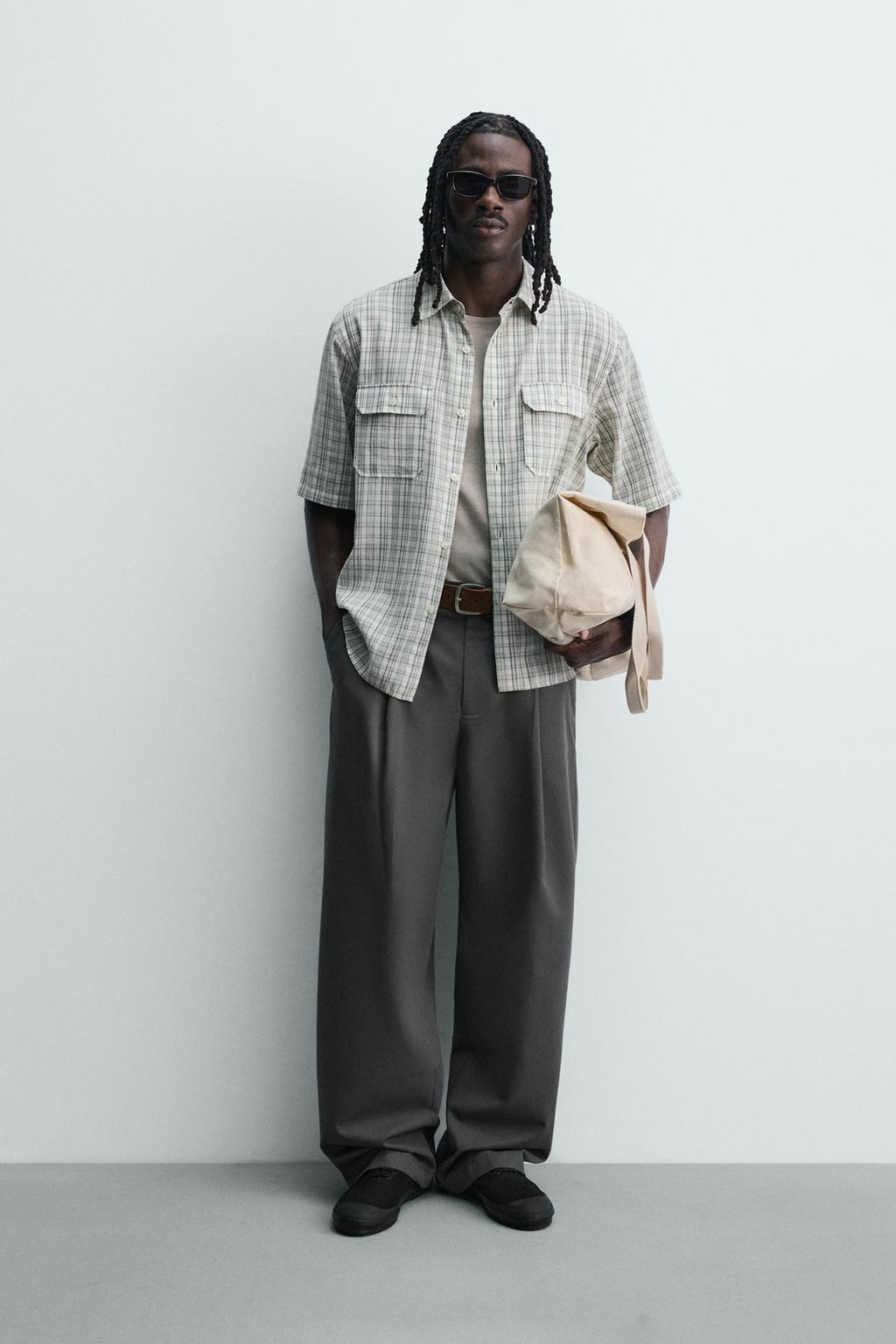 РУБАШКА RELAXED FIT В КЛЕТКУ