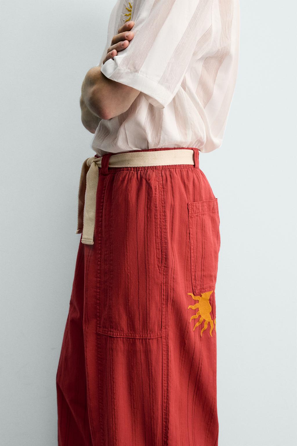 БРЮКИ RELAXED FIT В ПОЛОСКУ